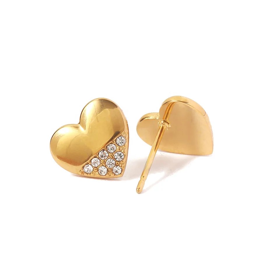 Hope heart studs