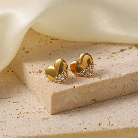 Hope heart studs