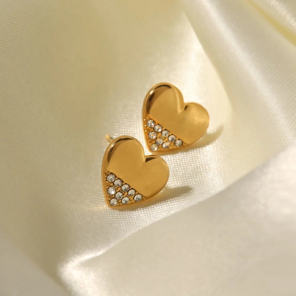 Hope heart studs