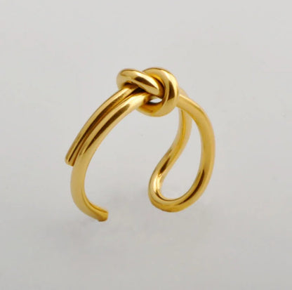 Knotty Open Ended Adjustable Ring