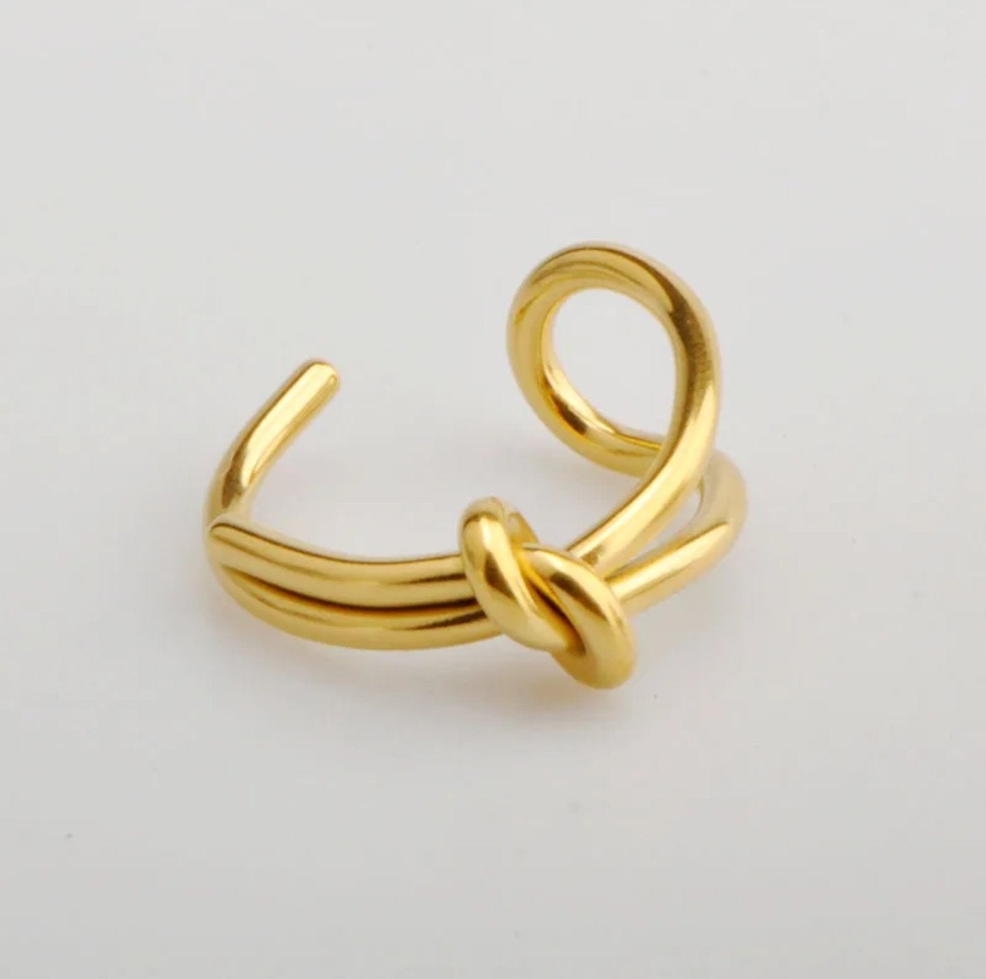 Knotty Open Ended Adjustable Ring