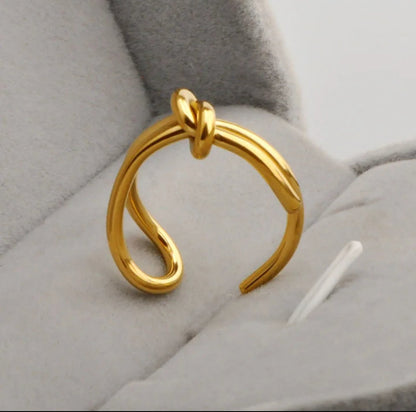 Knotty Open Ended Adjustable Ring