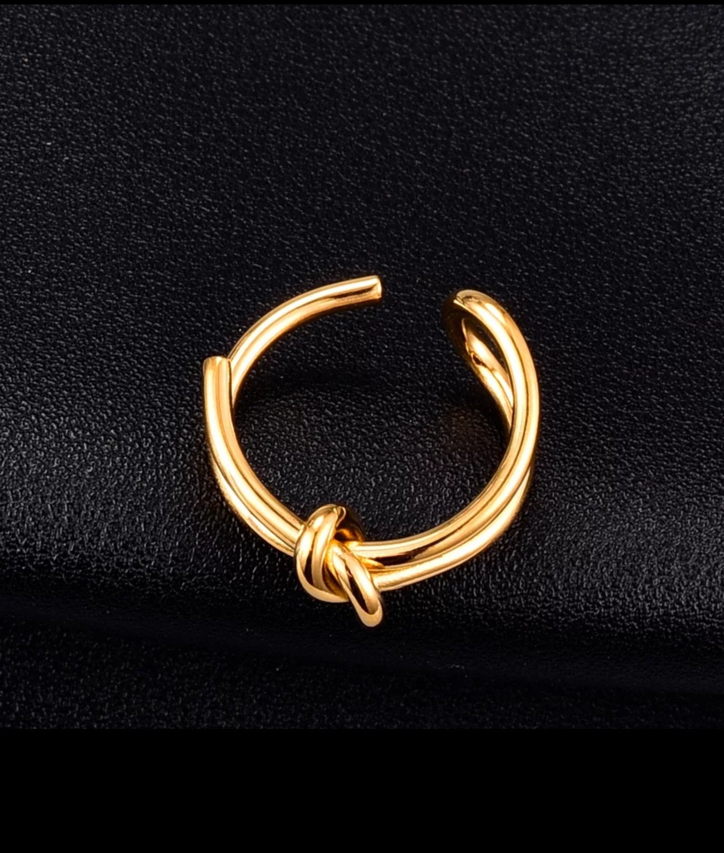 Knotty Open Ended Adjustable Ring