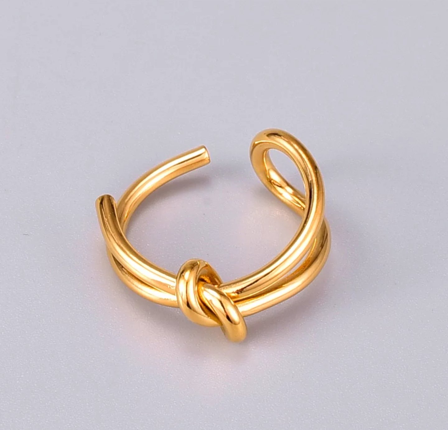 Knotty Open Ended Adjustable Ring