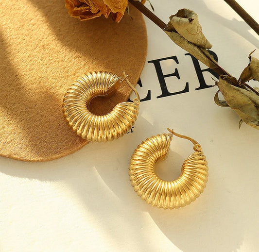 Zeba Coiled Hoops