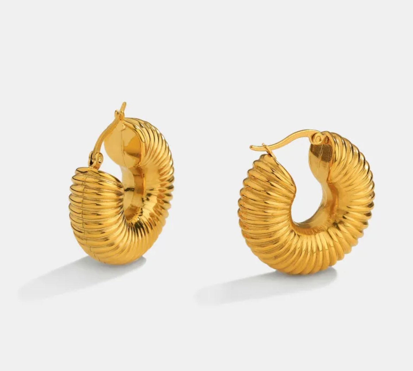 Zeba Coiled Hoops