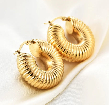 Zeba Coiled Hoops