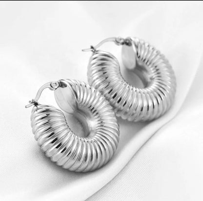 Zeba Coiled Hoops