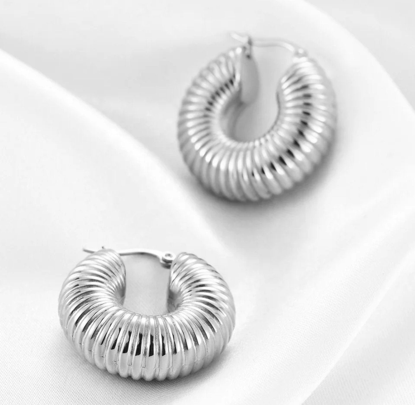 Zeba Coiled Hoops