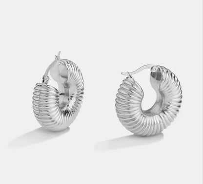 Zeba Coiled Hoops