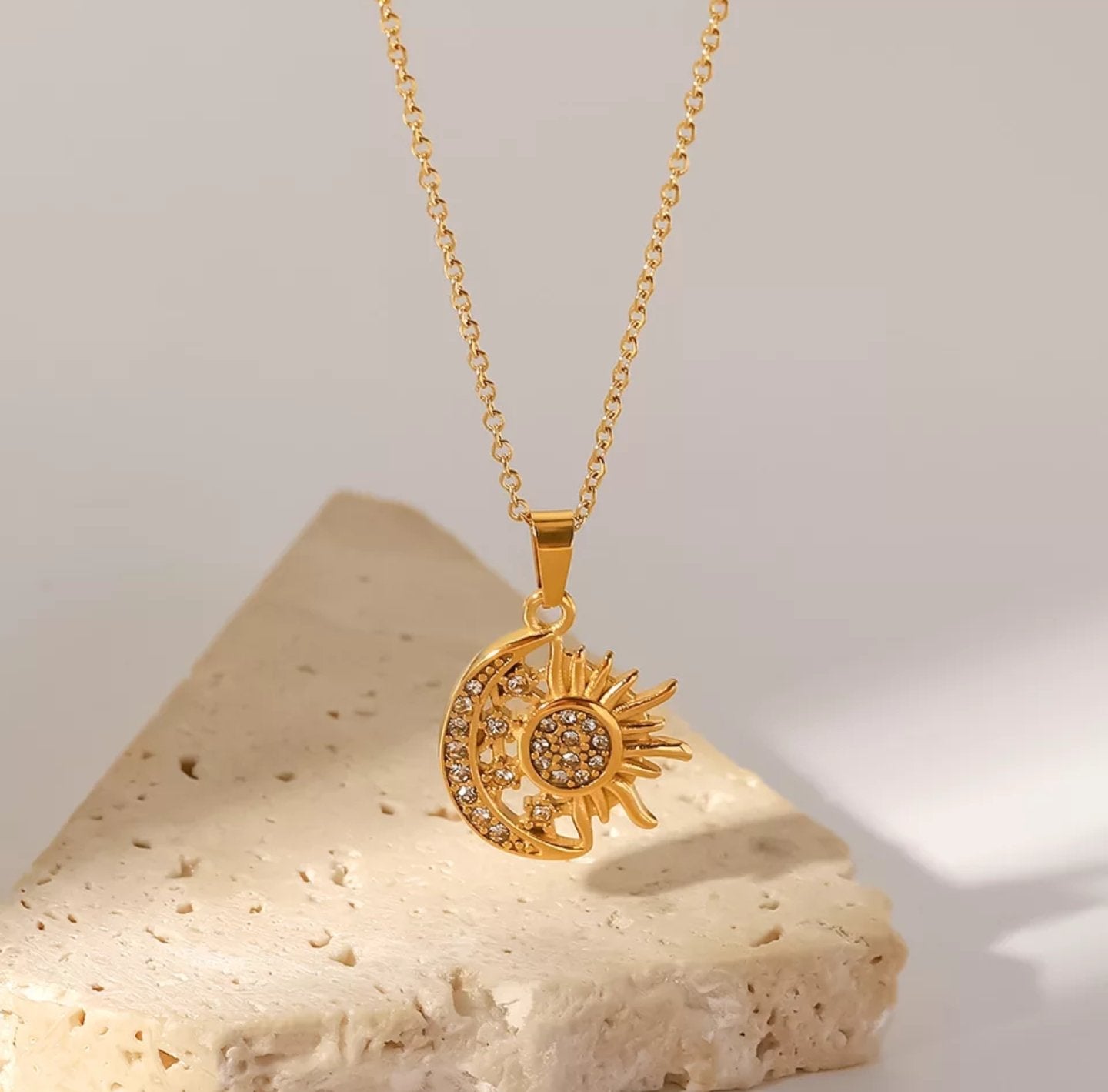 Celestial Sun & Moon Necklace