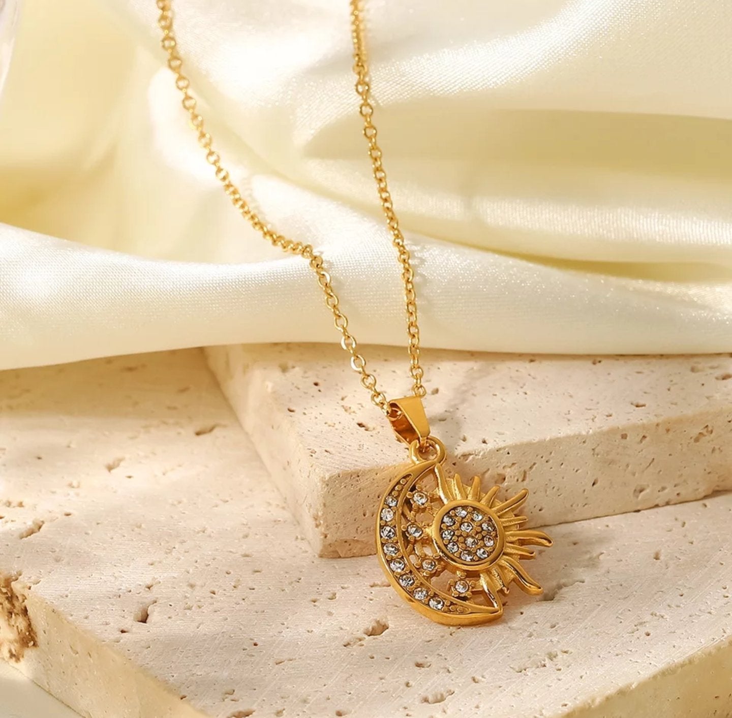 Celestial Sun & Moon Necklace