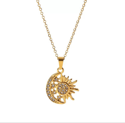 Celestial Sun & Moon Necklace