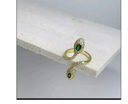 Green Bejewelled Ring