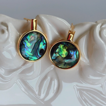 Emberlynn Abalone Shell Studs