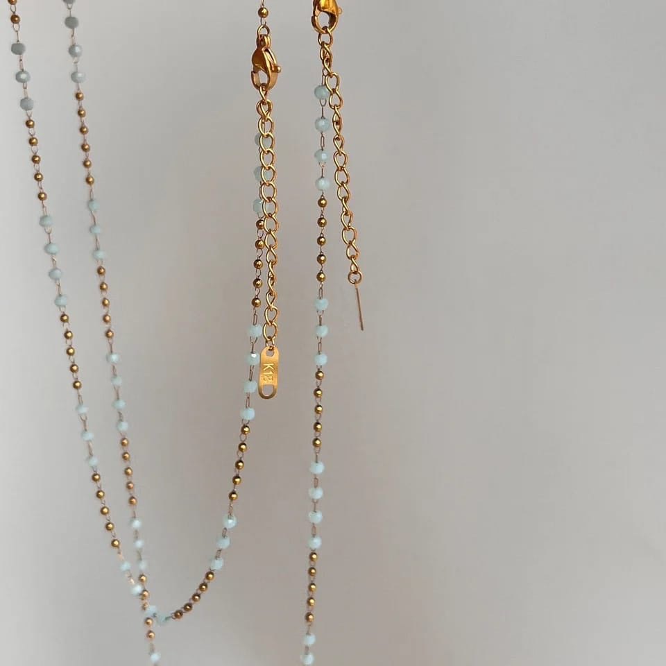 Celestial Jade Bead Necklace