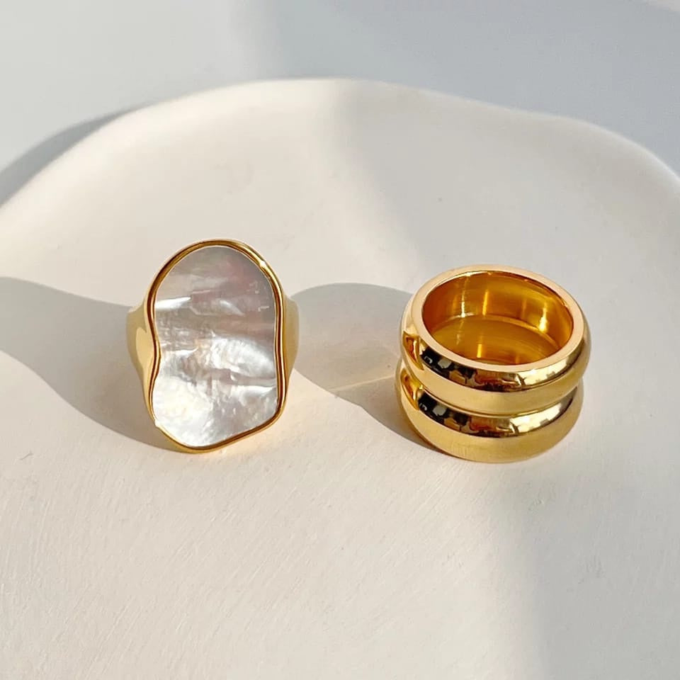 Glazed Shell Ring