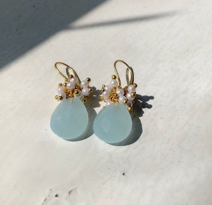 Samira Blue stone Earrings