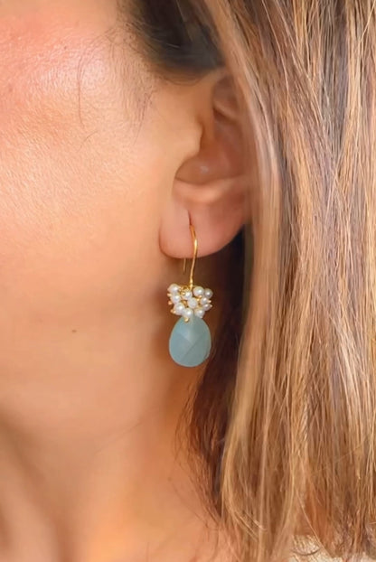 Samira Blue stone Earrings