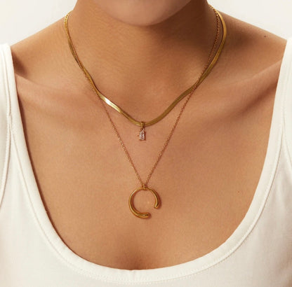 Kimberly Crescent Moon Necklace